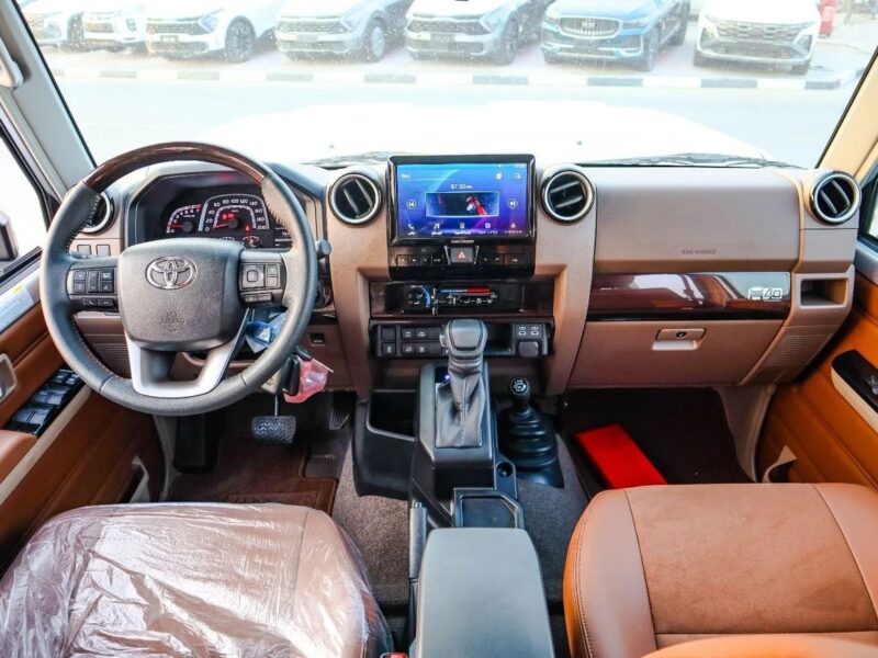 2025 Toyota Land Cruiser 70 DLX 4.0L -Door Hardtop Full Option Silver Tan