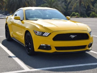 2015 Ford Mustang Premium Ford 3.7 litre 6 Cylinder Engine Yellow Black
