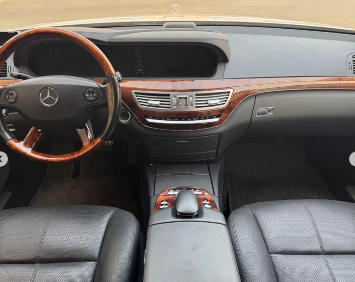 2008 MERCEDES BENZ S 550 Body Kit S63 AMG V8 AUCTION GRADE 4.5/B Silver