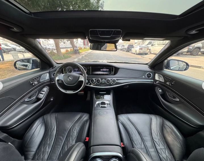 2015 MERCEDES BENZ S 63 AMG V8 AUCTION GRADE 4/B Black