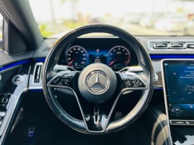 2021 MERCEDES BENZ S 500 White-Black CHASSIS GUARANTEE