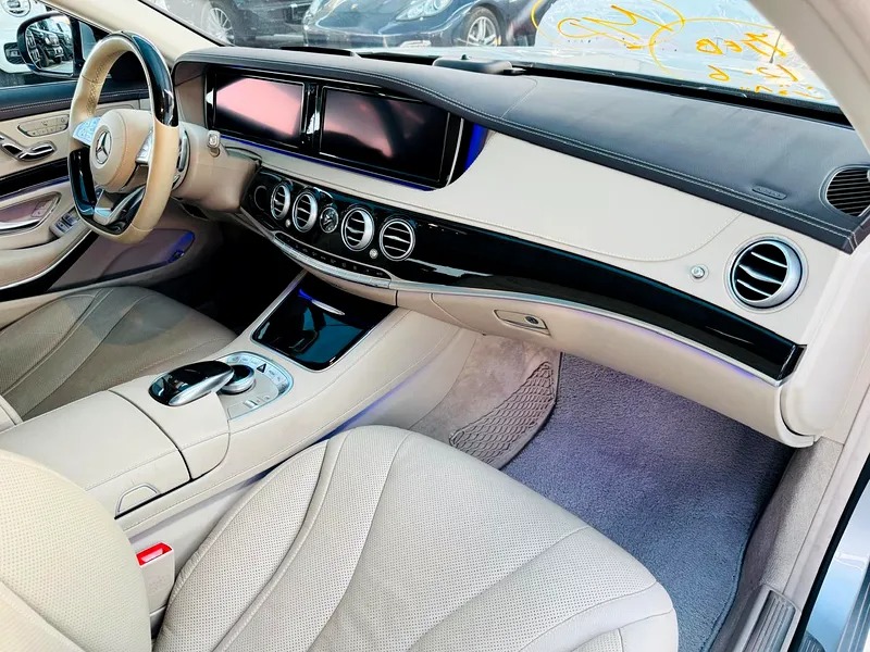 2015 Mercedes-Benz S-Class S 400 h Neat and Clean Car Silver Beige