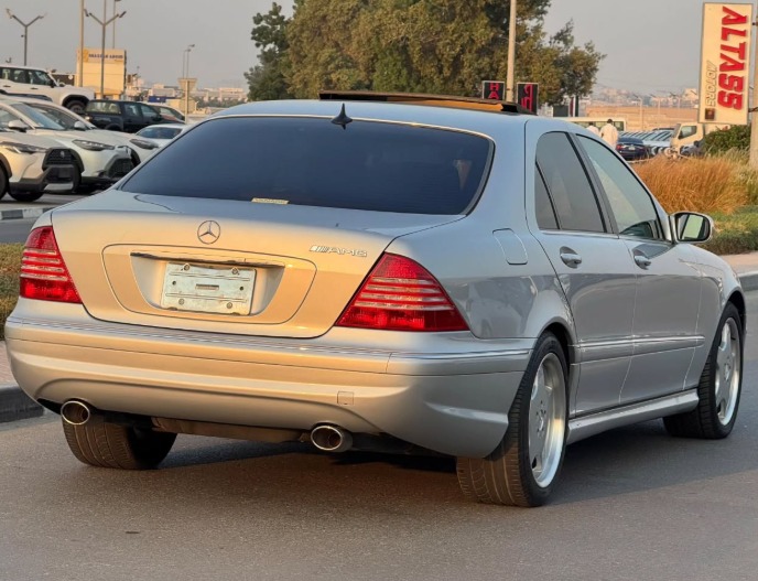 2002 MERCEDES BENZ S 320 V6 Body Kit S55 AUCTION GRADE 4/B Silver