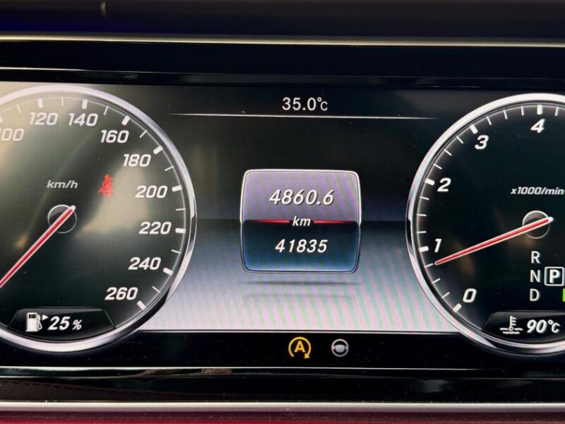 MERCEDES S 550 4.7L twin-turbo V8 Engine SILVER RED 2015