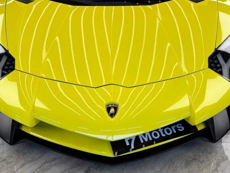 Lamborghini Aventador 6.5L V12 SV 2017 LP 750 4 SV Roadster Yellow Giallo