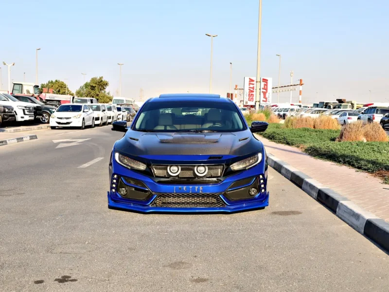 2020 Honda Civic RS TURBO FULLY MODIFIED Blue Beige GCC Specs