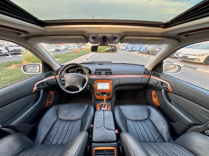 2003 Mercedes-Benz S 55 AMG 5.4 liters V8 Engine Silver Black