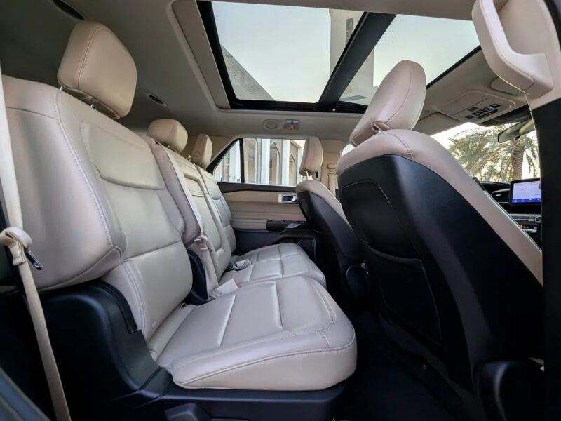 2020 Ford Explorer XLT ECOBOOST GCC IN EXCELLENT CONDITION White Beige