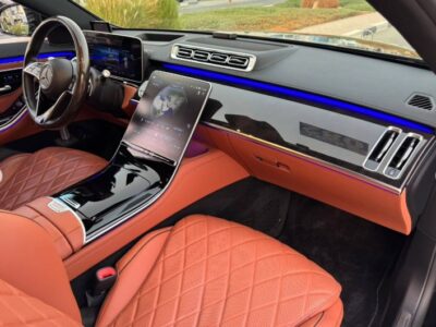 2021 MERCEDES BENZ S 500 V6 Black-Brown AUCTION GRADE 4.5/A