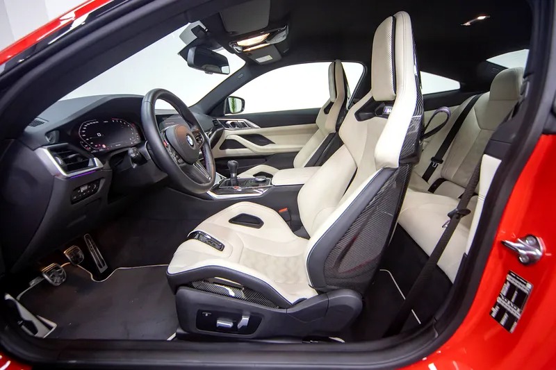 2022 BMW M4 Competition Manual transmission Orange White