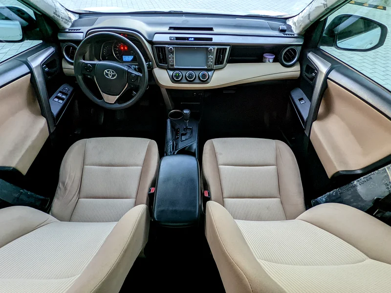 2014 Toyota Rav 4 EX 4 Cylinders Engine Petrol White Beige SUV