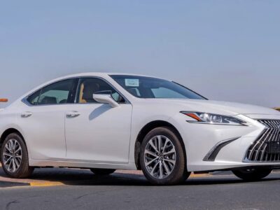 2025 Lexus ES HYBRID ES 300h 2.5L 4-Cylinder Hybrid White Tan