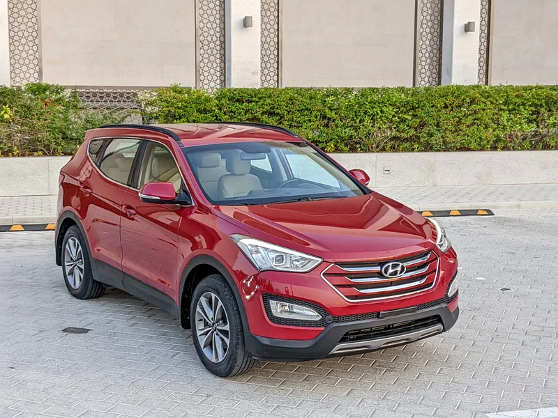 2016 Hyundai Santa Fe Comfort Plus 4 Cylinders Engine Red Beige SUV