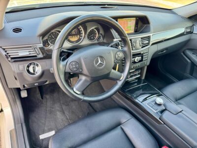 2012 Mercedes-Benz E 350 3.5 Liters V6 Engine White Black