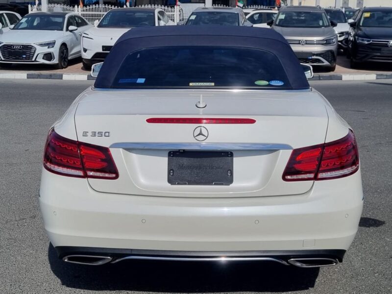 2014 Mercedes-Benz E 350 3.5 Liters V6 Engine White Black