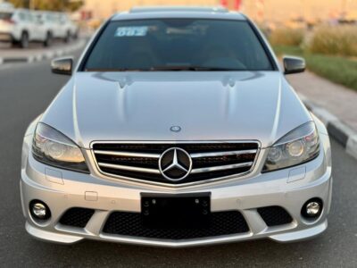2010 Mercedes C63 AMG 6.2-liter V8 Engine Silver Black