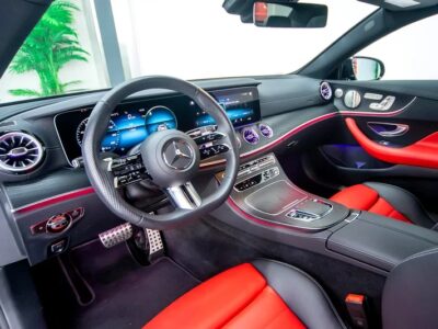 2023 Mercedes-Benz E-Class E 200 Night Package Black Red