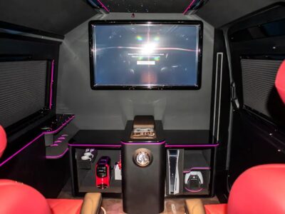 2025 Toyota Hiace GLS VIP Van 4 Cylinder Engine GCC Specs Black Red