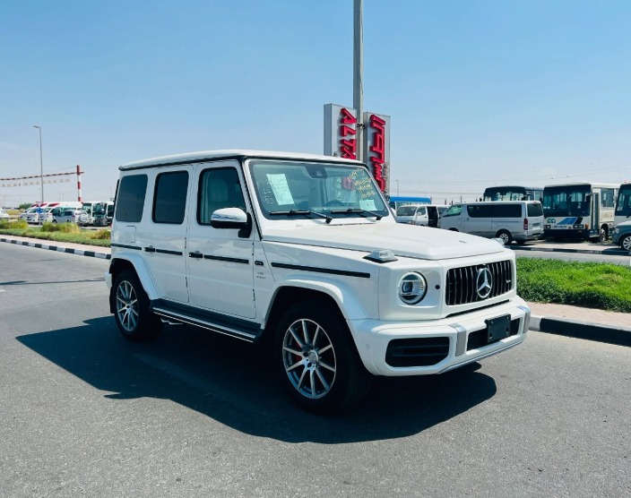 2021 MERCEDES BENZ G 63 White-Beige FULL OPTION