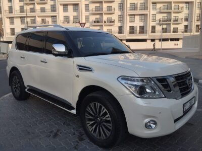 2016 Nissan Patrol SUV 5.6-liter Engine V8 White Tan