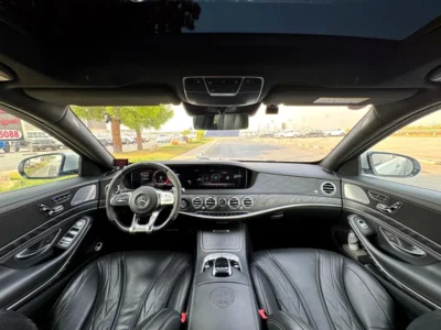 2018 Mercedes-Benz S-Class S 63 AMG 8 Cylinders Engine Silver Black Sedan