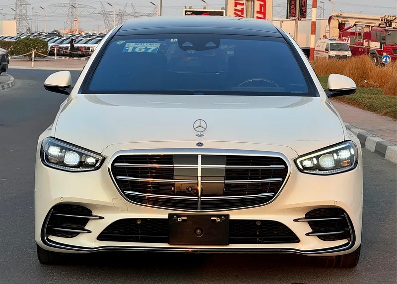 2022 Mercedes-Benz S-Class S 580 4Matic White Black in Perfect Condition