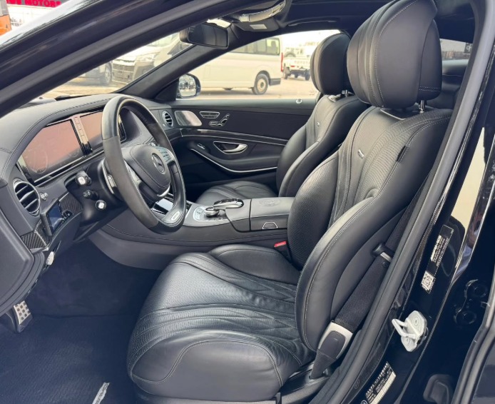 2015 MERCEDES BENZ S 63 AMG V8 AUCTION GRADE 4/B Black