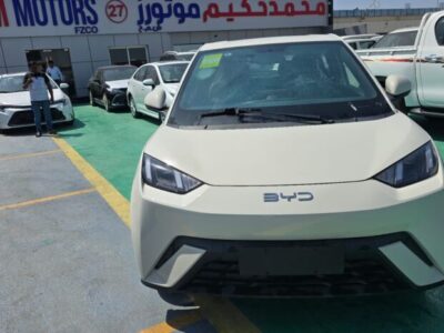 2024 BYD Seagull All-electric Vehicle EV Beige Blue