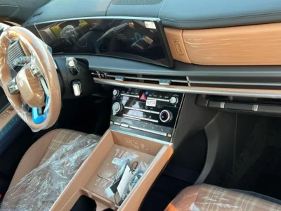 Hyundai Santa Fe 2025 Hyundai Santa Fe 2.5L AT Petrol 4x2 White Tan