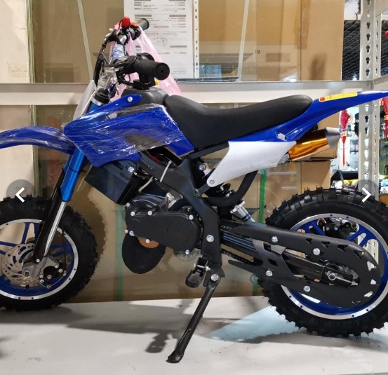 Mini dirt bike 49CC Electric start and pull start 2 stroke engine single cylinder Red