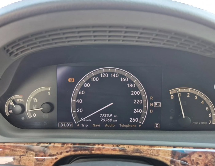 2006 MERCEDES BENZ S 350 V6 AUCTION GRADE 4/B White Black