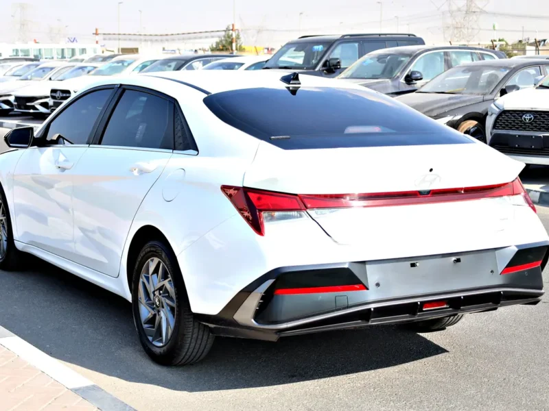 2024 Hyundai Elantra Other 4 Cylinder Engine GCC Specs White Black