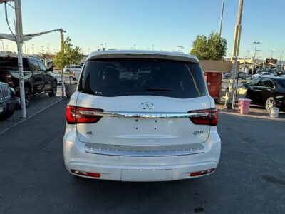 2020 Infiniti QX80 Excellence 5.6 litre 8 Cylinder Engine White Tan GCC Specs