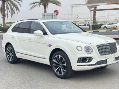 2017 BENTLEY BENTAYGA MULLINER 6.0-liter twin-turbocharged W12 White