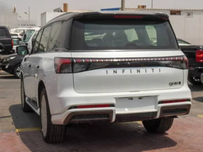 2025 Infiniti QX80 Autograph 3.5 litre V6 Engine Petrol White Burgundy