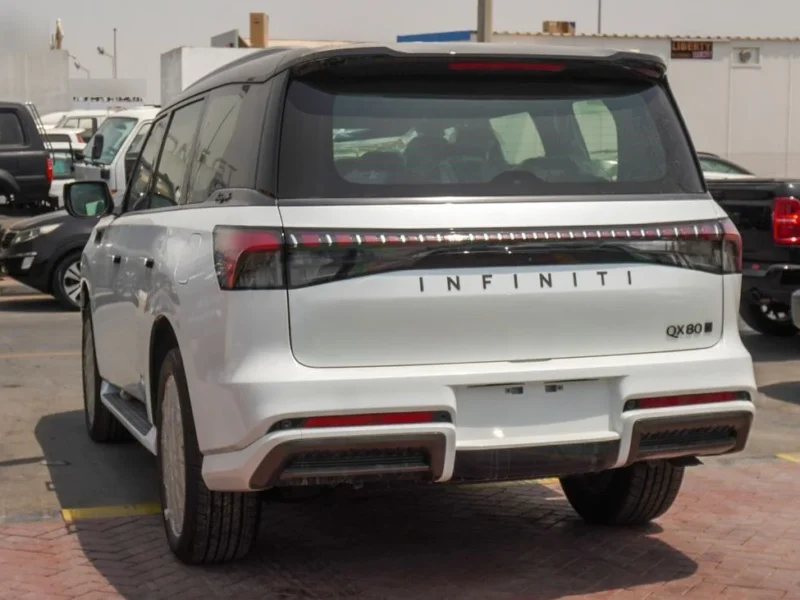 2025 Infiniti QX80 Autograph 3.5 litre V6 Engine Petrol White Burgundy