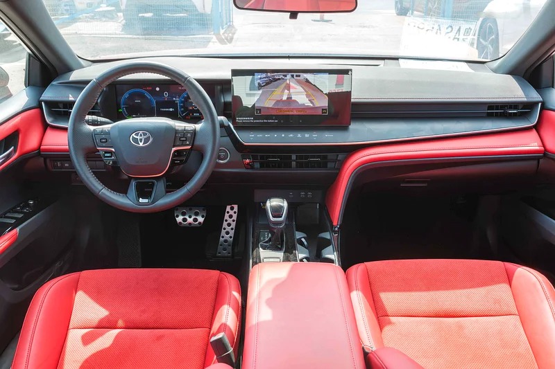 2024 Toyota Camry S Plus Hybrid 2.0 4 Cylinder Engine FWD Red