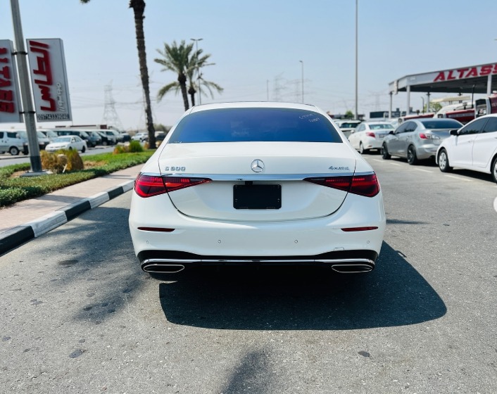 2021 MERCEDES BENZ S 500 White-Black CHASSIS GUARANTEE