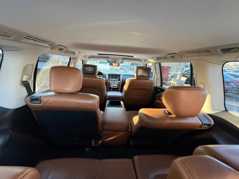 2020 Infiniti QX80 Excellence 5.6 litre 8 Cylinder Engine White Tan GCC Specs