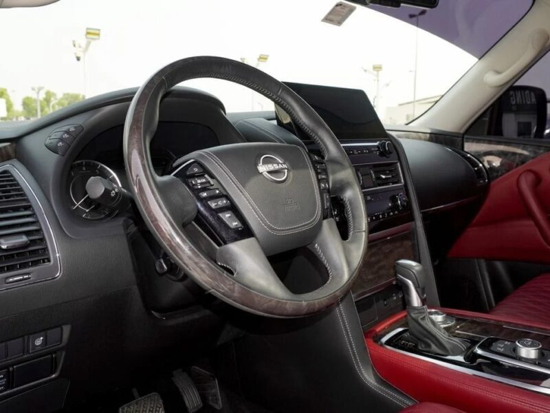2023 Nissan Patrol Platinum SE 6 Cylinder Engine GCC Specs White Red