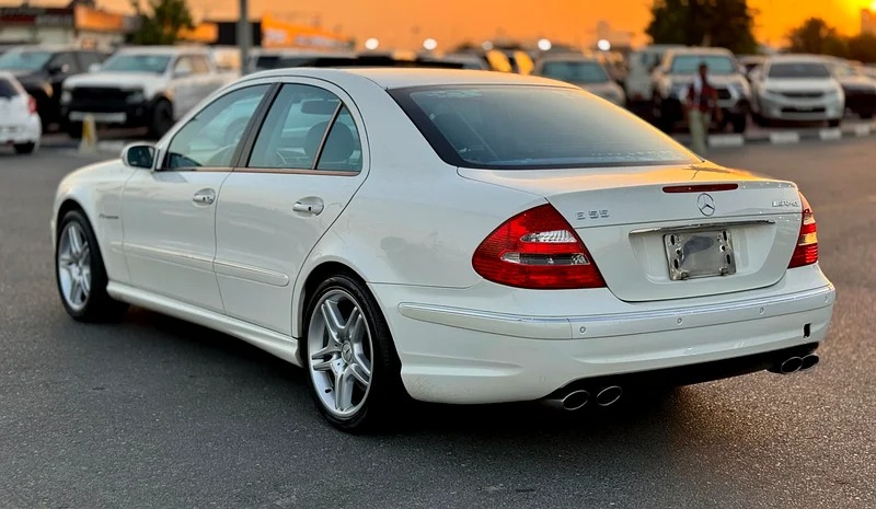 2003 Mercedes-Benz E-Class E 55 AMG White Sedan Automatic