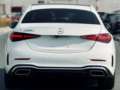 2024 Mercedes-Benz C-Class C260 L CLEAN TITLE and Neat Car White Black