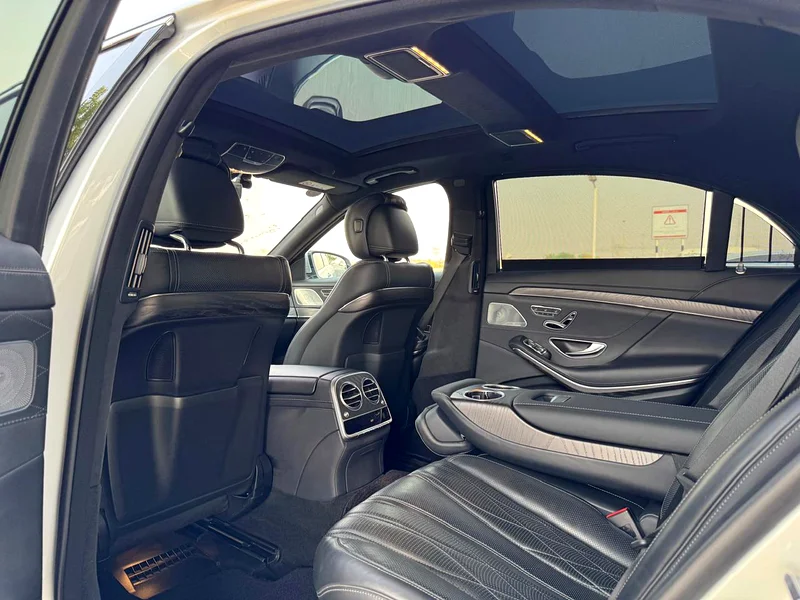 2018 Mercedes-Benz S-Class S 63 AMG 8 Cylinders Engine Silver Black Sedan