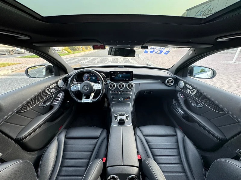 2019 Mercedes-Benz C-Class C43 AMG 6 Cylinder Engine White Black