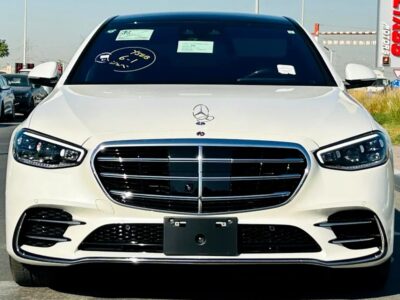 2021 Mercedes-Benz S-Class S 500 4Matic Neat & Clean Car White Black