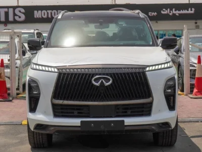 2025 Infiniti QX80 Autograph 3.5 litre V6 Engine Petrol White Burgundy