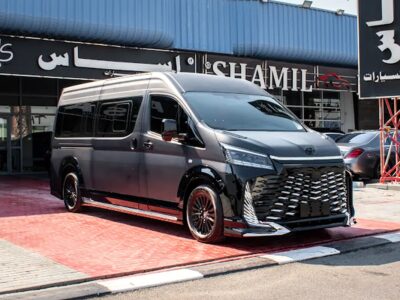 2025 Toyota Hiace GLS VIP Van 4 Cylinder Engine GCC Specs Black Red