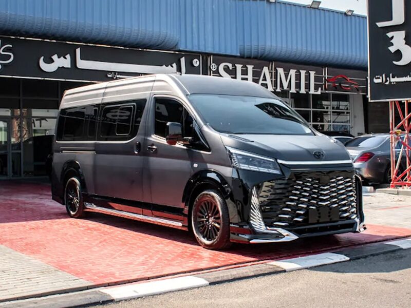2025 Toyota Hiace GLS VIP Van 4 Cylinder Engine GCC Specs Black Red