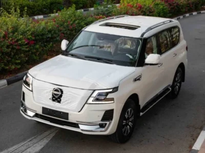 2024 Nissan Patrol TITANIUM SE 3.8 litre GCC Spec 0KM White Tan