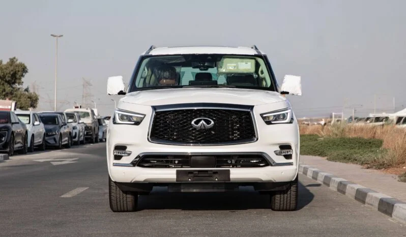 2025 Infiniti QX80 5.6 litre V8 Engine Petrol GCC Spec 0KM White Tan